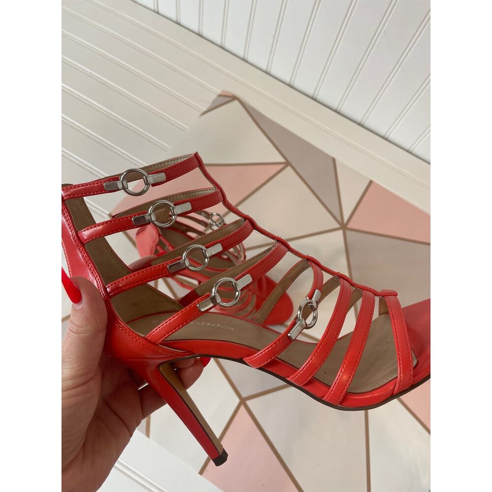 BCBGeneration Tangerine Gladiator Style Pumps San… - image 9